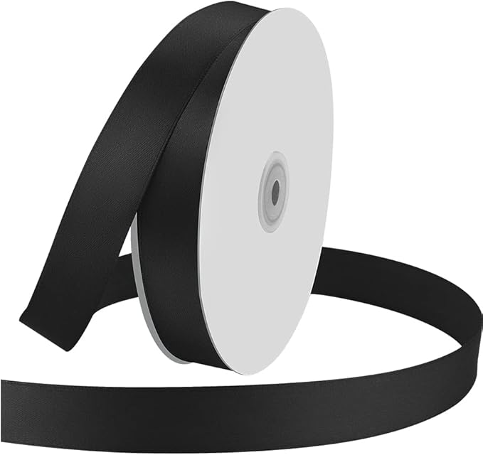 1" Wide x 100 Yards Single Face Polyester Satin Ribbon, Satin Ribbon by KMERLIFE