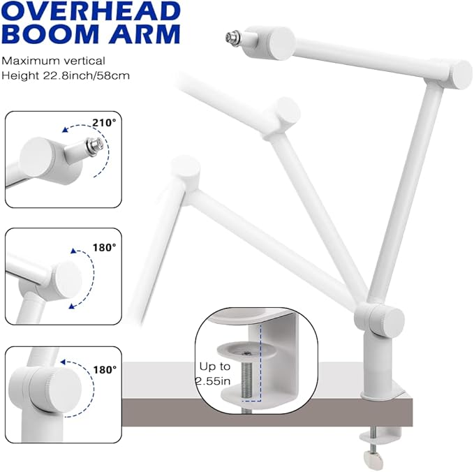 BOMGE Boom Arm Mic Stand - Image 2