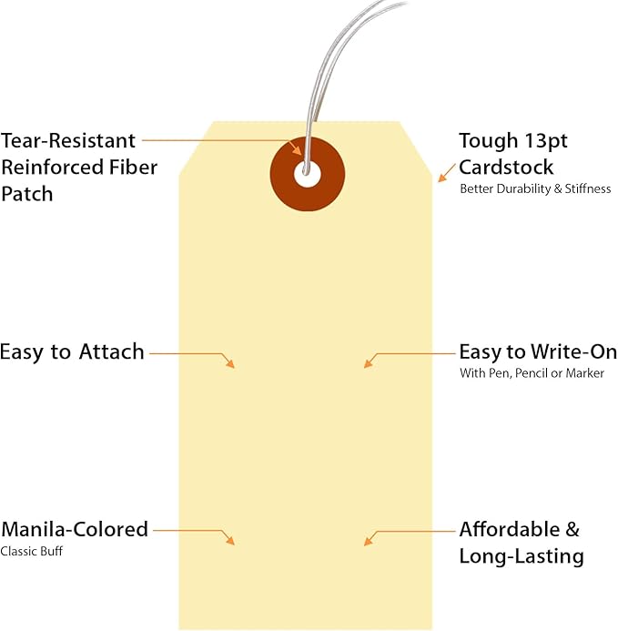 SmartSign Blank Manila Shipping Tags - Image 5