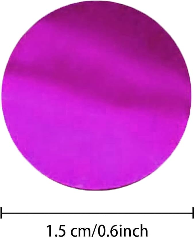 Purple Foil Confetti, Round Dots Glitter Table Confetti, Sparkling - Image 2