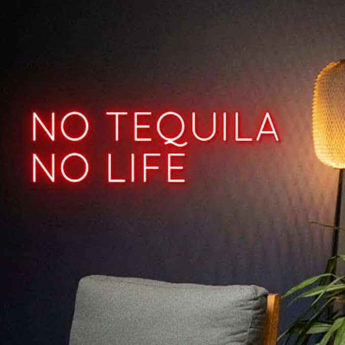 No Tequila No Life Neon Sign, No Tequila No Life Led Light, Tequila Led Sign by BELISAMA