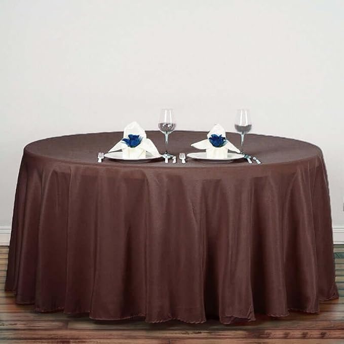 Efavormart Round Tablecloth, 132 Inch Stain & Wrinkle Resistant Washable Table - Image 2