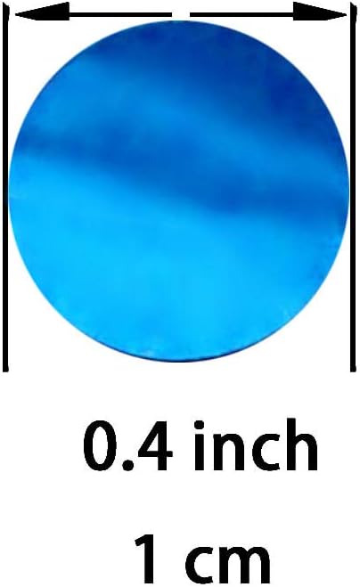 Blue Foil Metallic Round Table Confetti Decor Circle Dots Mylar Table Scatter - Image 2