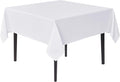 sancua White Square Tablecloths 70x70 Inch by sancua