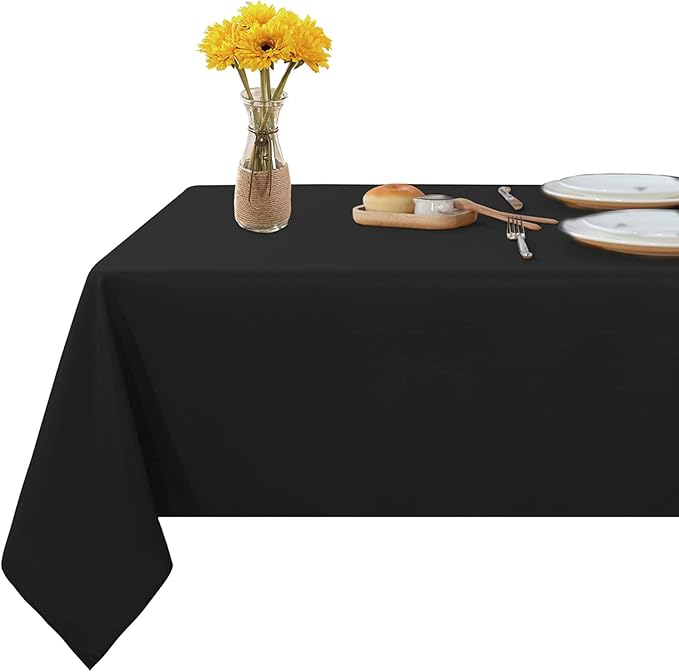 Fitable Rectangle Tablecloth Stain and Wrinkle Resistant Washable Polyester by Fitable