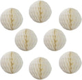 8pcs 10 inch Paper Honeycomb Balls Decorative Tissue Pom Poms Flower Art by ZGjoy