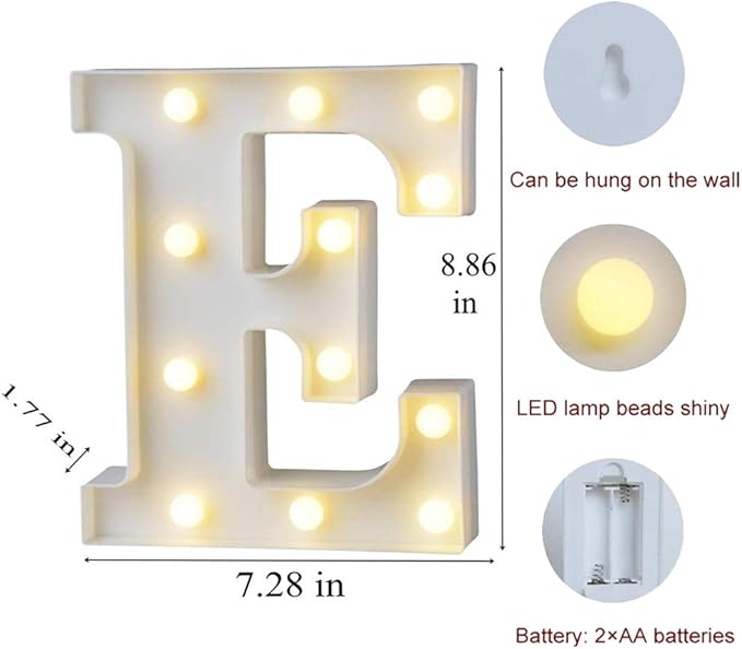 MUMUXI Marquee Light Up Letters | Large Light Up Numbers | Battery Powered and - Image 2
