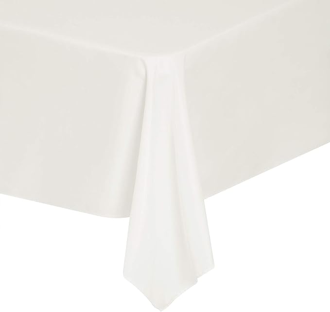 Rectangle Tablecloth 90x132 inch Washable Polyester Fabric Table Cloth - Image 5