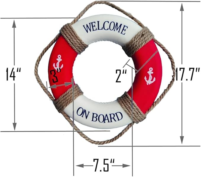 MorroMorn Lifebuoy Wall Hanging Decor - Image 3