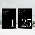 JINMURY Black Wedding Table Numbers 1-25 by JINMURY