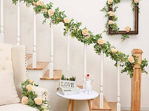 Dolicer 4Pcs 26Ft Artificial Eucalyptus Garlands - Image 5