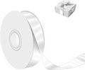 White Satin Ribbon 1 Inch Wide x 50 Yards Polyester, Double Faced Ribbon by Unknown