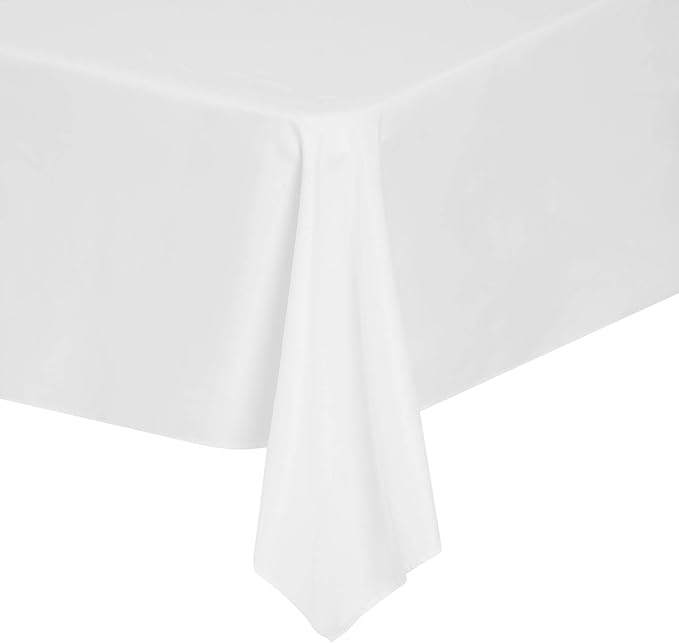 Rectangle Tablecloth 90x132 inch Washable Polyester Fabric Table Cloth - Image 5