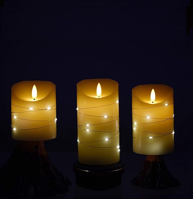 DANIP Ivory LED flameless Candle, - Image 3