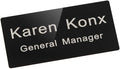 Custom Engraved Name Tag Badge for Business Personalized Identification by Icomecn