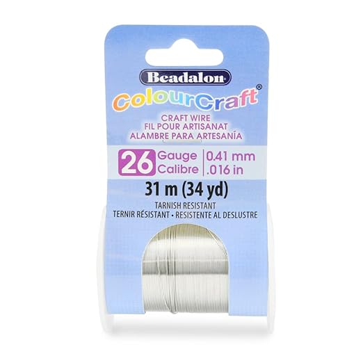 Beadalon ColourCraft Wire, 26 Gauge, 34 yd Spool by Beadalon