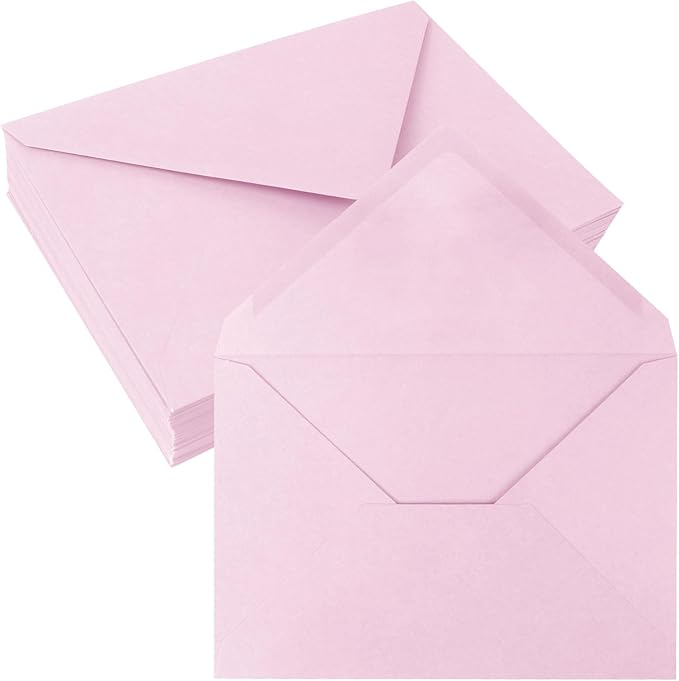 50 Pack 5x7 Envelopes Letter Size, Envelope 5.4x7.6 by JagerGreen