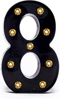 Foaky Black LED Marquee Number Lights Sign Light Up Marquee Number Lights Sign by Foaky