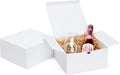 Eupako White Gift Boxes 8x8x4 10 Pack, Kraft Paper Gift Boxes by Eupako
