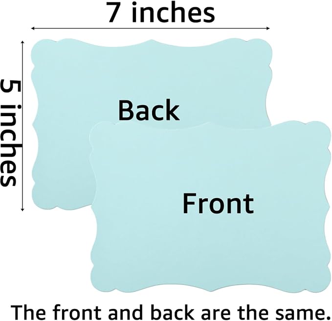 50 Pack Blank Kraft Cards Cardstock Thick Paper Brown Greeting Cards - Image 2
