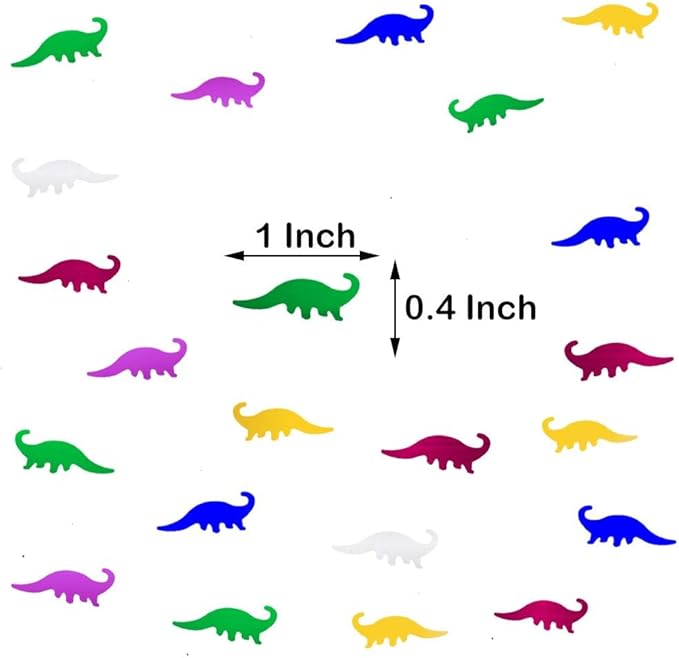 Confetti Dinosaur Confetti Table Metallic Foil Scatter Dino Baby Shower - Image 3