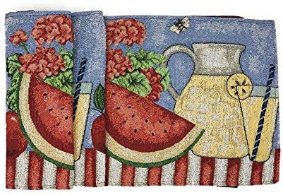 Tache 13x54 Fruity Drinks Table Runner, Colorful Watermelon Lemonade Decorative - Image 7