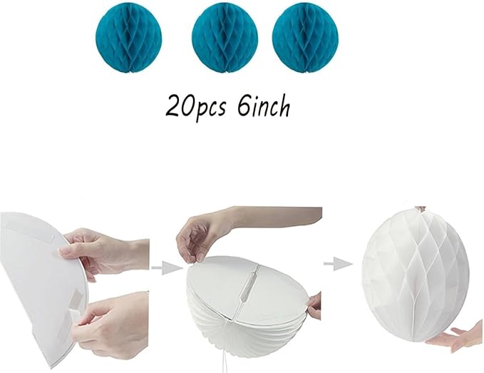 20pcs Honeycomb Flower Balls - Image 2