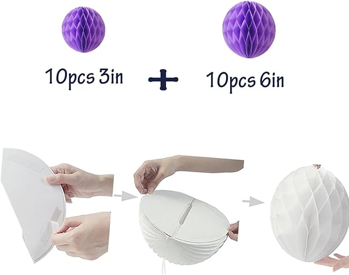 20pcs Honeycomb Balls - Image 2