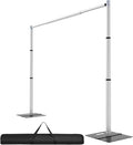 Backdrop Stand Heavy Duty 10x10Ft, Adjustable Metal Frame Pipe and Drape by Topuoos