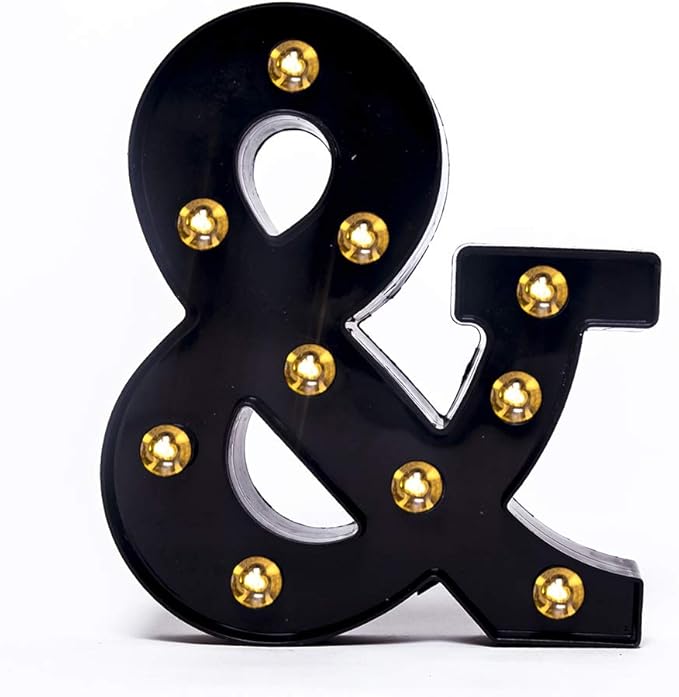 Foaky Black LED Marquee Number Lights Sign Light Up Marquee Number Lights Sign by Foaky