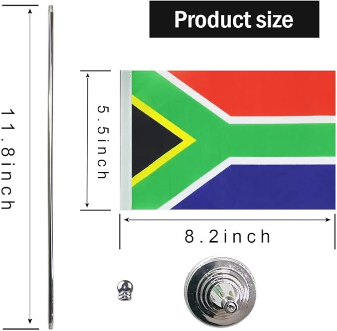 South Africa Flag South African Flags, Small Mini South African Desk Flag - Image 2