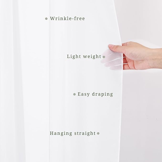 Wedding Arch Draping Fabric 8 Panels 20Ft Length x 28" Width White Arch Drapes - Image 5