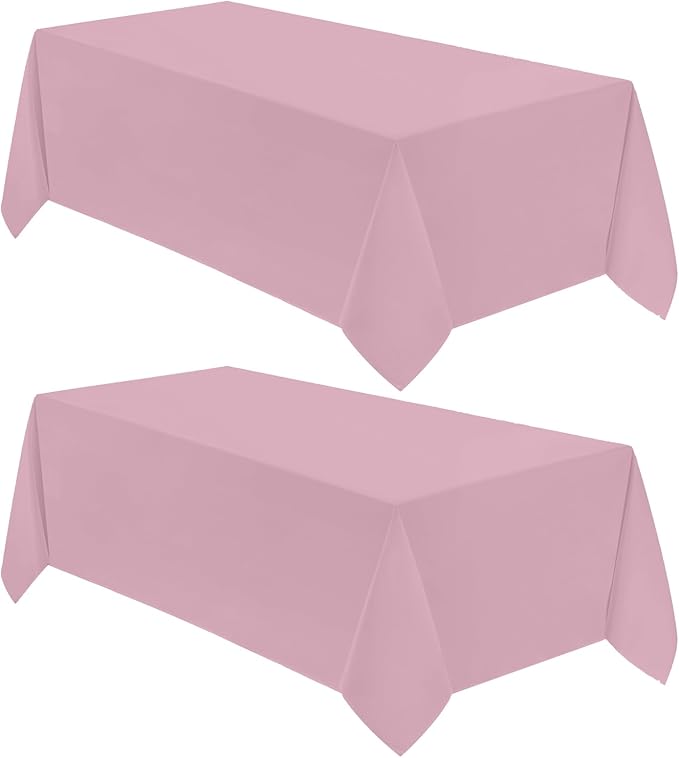 VidaFete Tablecloth 2 Pack 90 * 156inch Rectangle Table Cloth Polyester by VidaFete