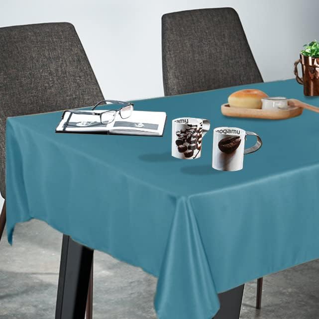Fitable Rectangle Tablecloth Stain and Wrinkle Resistant Washable Polyester - Image 3