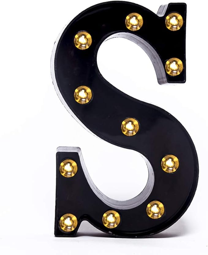 Foaky Black LED Marquee Number Lights Sign Light Up Marquee Number Lights Sign by Foaky