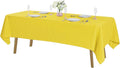 Rectangle Tablecloth 60x120 inch Washable Polyester Fabric Table Cloth by Cupuamon
