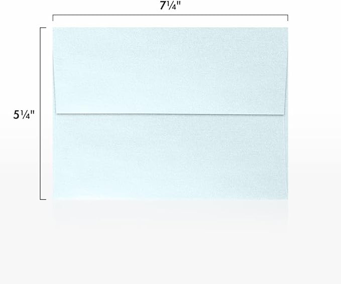 LUXPaper A7 Invitation Envelopes | Peel & Press | 5 1/4" x 7 1/4" | Aquamarine - Image 3