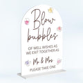 Wedding Bubbles Sign Bubbles for Wedding Send off Reception Decor Acrylic Arch by Unknown