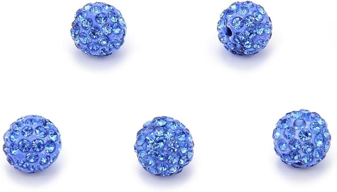 50pcs Adabele Grade A Suncatcher Crystal Rhinestone Pave Loose Beads 8mm Light by AdabeleLLC