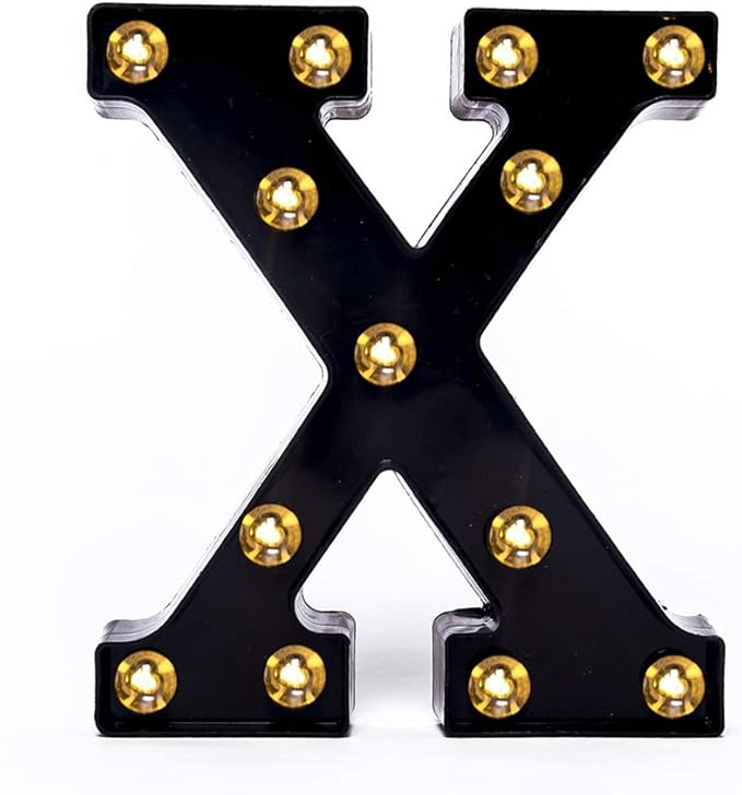 Foaky Black LED Marquee Number Lights Sign Light Up Marquee Number Lights Sign by Foaky