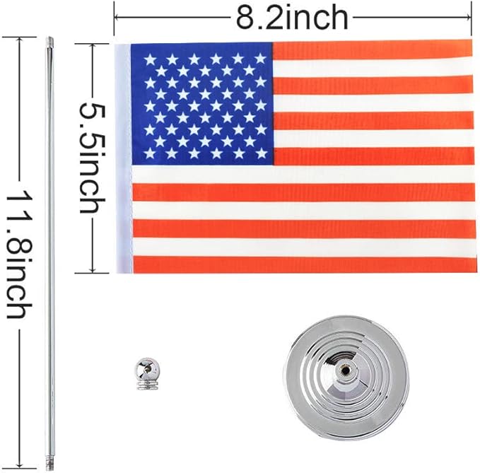 USA Flag American Flags, Small Mini American Desk Flag, Used - Image 2