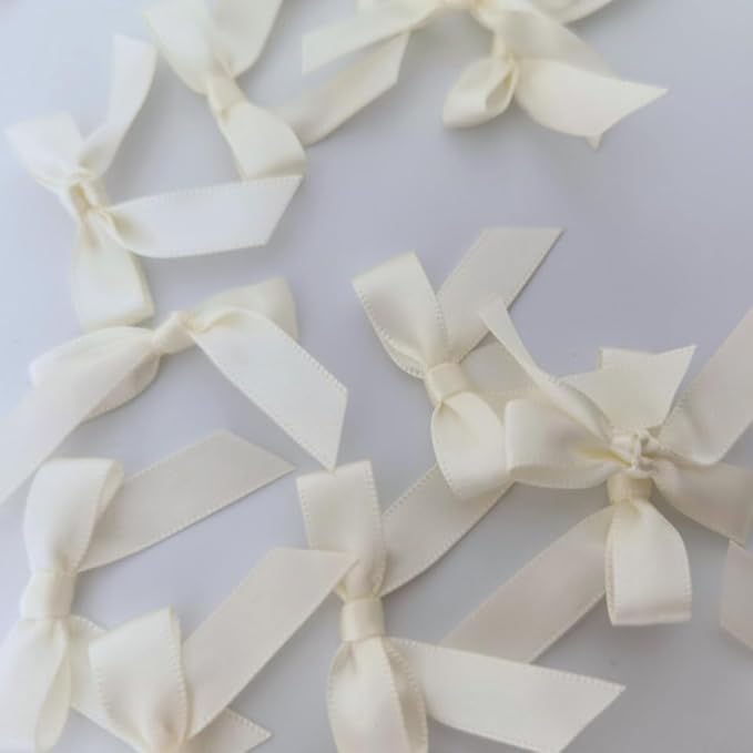50pcs 1-1/2" Mini Satin Ribbon Bows Without Twist Ties - Image 7