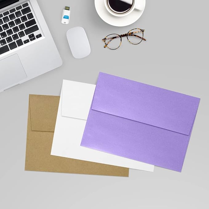 LUXPaper A7 Invitation Envelopes | Peel & Press | 5 1/4" x 7 1/4" | Amethyst - Image 9