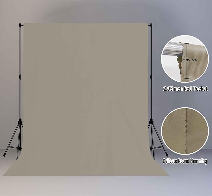 Portrait Backdrop Cloth 8x10FT Gray Screen Backdrop Photo Background, - Image 2