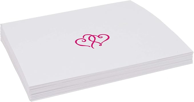 Linked Hearts Place Cards, Pre-cut and Scored - Image 4