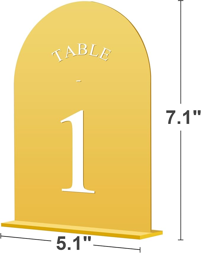 JOYIT Arch Wedding Table Numbers 1-30 - Image 2