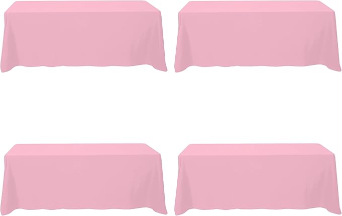 BRILLMAX 4 Pack Pink Tablecloths by BRILLMAX