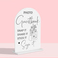 Guest Book Wedding Reception, Wedding Signs White Acrylic Table Sign by Unknown