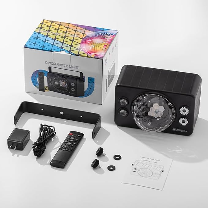 Disco Ball Light Party Lights DJ Disco Lights LED Stage Strobe Light Sound - Image 7