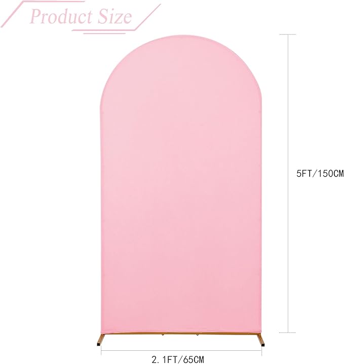 bricia Wedding Arch Backdrop Stand Cover, 5FT Double Sided Stretchy Arch Cover - Image 2